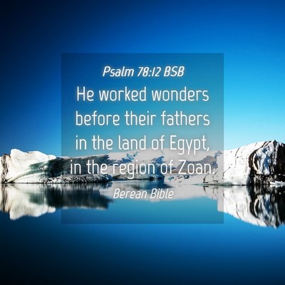 Picture 04 - Psalm 78:12 BSB - He worked wonders before their fathers in the - Bible Verse Picture