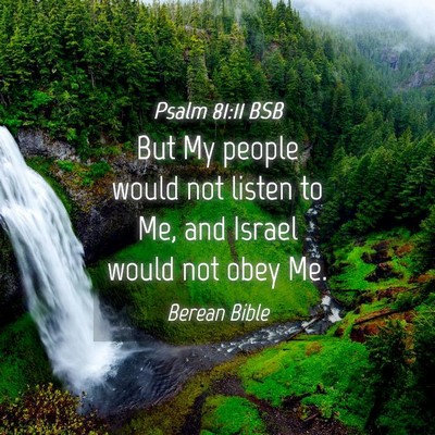 Picture 04 - Psalm 81:11 BSB - But My people would not listen to Me, and Israel - Bible Verse Picture
