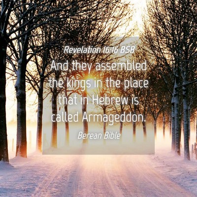 Picture 04 - Revelation 16:16 BSB - And they assembled the kings in the place that in - Bible Verse Picture