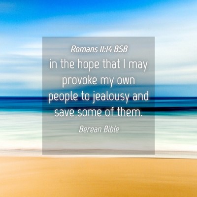 Picture 04 - Romans 11:14 BSB - in the hope that I may provoke my own people to - Bible Verse Picture