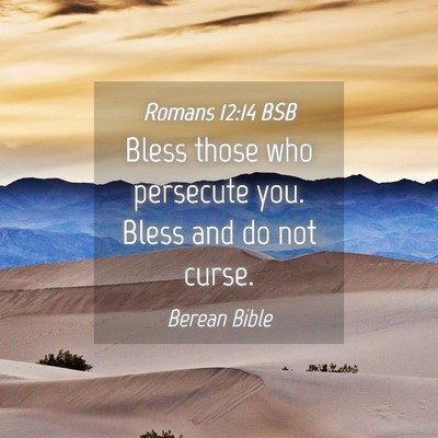 Picture 04 - Romans 12:14 BSB - Bless those who persecute you. Bless and do not - Bible Verse Picture