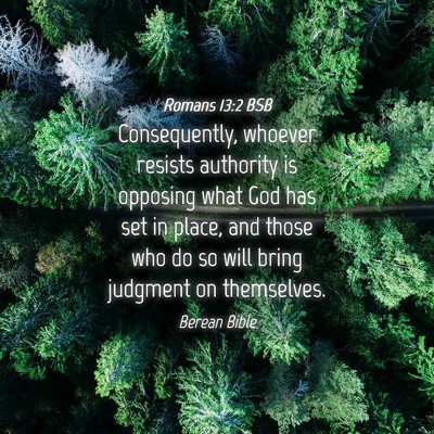 Picture 04 - Romans 13:2 BSB - Consequently, whoever resists authority is - Bible Verse Picture