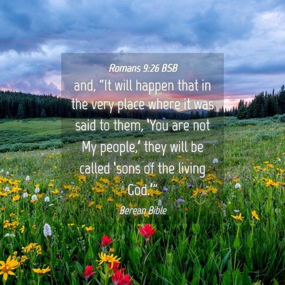 Picture 04 - Romans 9:26 BSB - and, “It will happen that in the very place - Bible Verse Picture