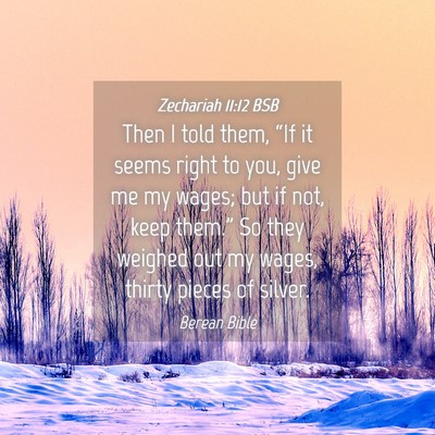 Picture 04 - Zechariah 11:12 BSB - Then I told them, “If it seems right to you, - Bible Verse Picture
