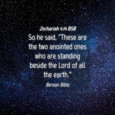 Picture 04 - Zechariah 4:14 BSB - So he said, “These are the two anointed ones - Bible Verse Picture