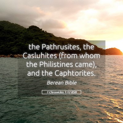 Picture 05 - 1 Chronicles 1:12 BSB - the Pathrusites, the Casluhites (from whom the - Bible Verse Picture