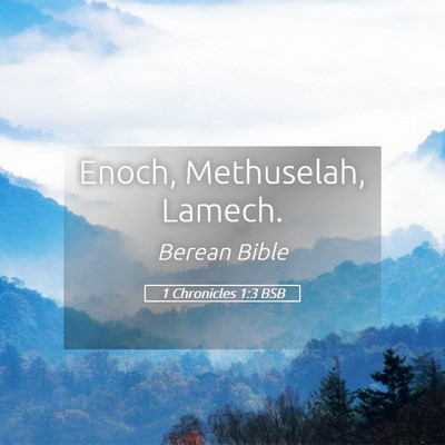 Picture 05 - 1 Chronicles 1:3 BSB - Enoch, Methuselah, - Bible Verse Picture
