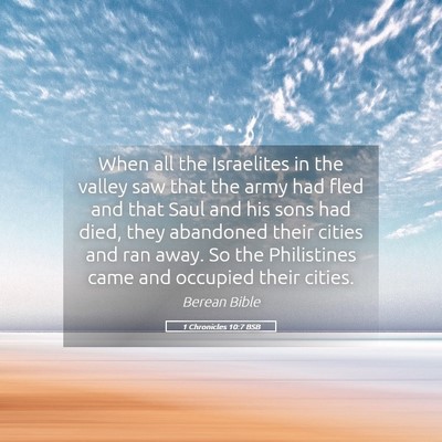 Picture 05 - 1 Chronicles 10:7 BSB - When all the Israelites in the valley saw that - Bible Verse Picture