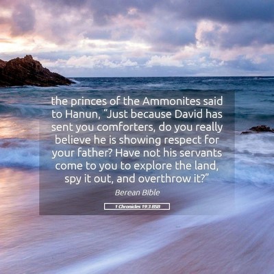Picture 05 - 1 Chronicles 19:3 BSB - the princes of the Ammonites said to Hanun, - Bible Verse Picture