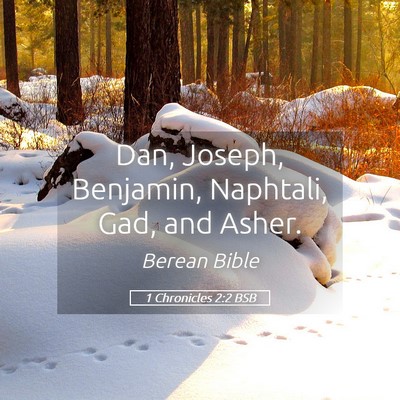 Picture 05 - 1 Chronicles 2:2 BSB - Dan, Joseph, Benjamin, Naphtali, Gad, and - Bible Verse Picture