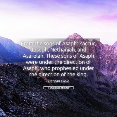 Picture 05 - 1 Chronicles 25:2 BSB - From the sons of Asaph: Zaccur, Joseph, - Bible Verse Picture
