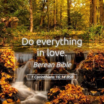 Picture 05 - 1 Corinthians 16:14 BSB - Do everything in - Bible Verse Picture