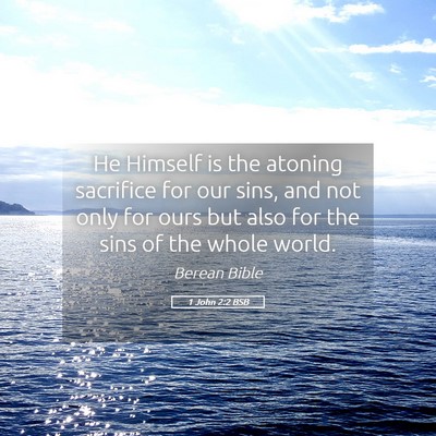 Picture 05 - 1 John 2:2 BSB - He Himself is the atoning sacrifice for our sins, - Bible Verse Picture