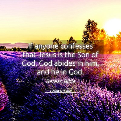 Picture 05 - 1 John 4:15 BSB - If anyone confesses that Jesus is the Son of God, - Bible Verse Picture
