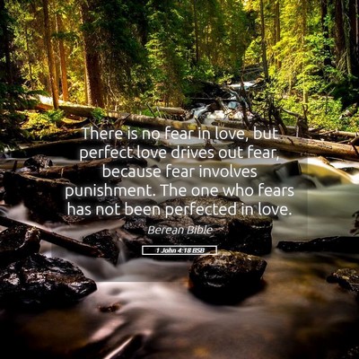 Picture 05 - 1 John 4:18 BSB - There is no fear in love, but perfect love drives - Bible Verse Picture