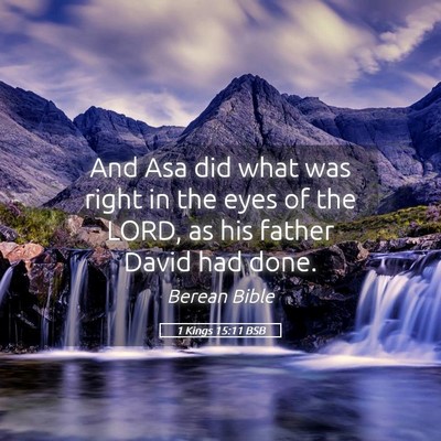 Picture 05 - 1 Kings 15:11 BSB - And Asa did what was right in the eyes of the - Bible Verse Picture