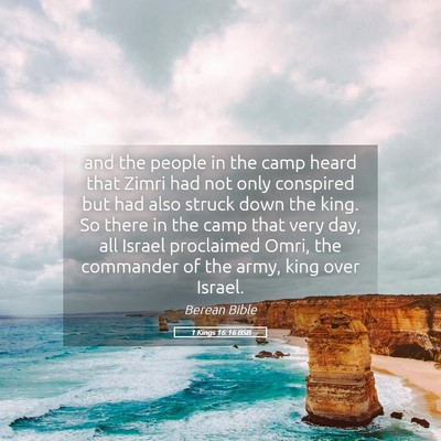 Picture 05 - 1 Kings 16:16 BSB - and the people in the camp heard that Zimri had - Bible Verse Picture