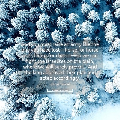 Picture 05 - 1 Kings 20:25 BSB - And you must raise an army like the one you have - Bible Verse Picture