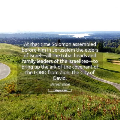 Picture 05 - 1 Kings 8:1 BSB - At that time Solomon assembled before him in - Bible Verse Picture