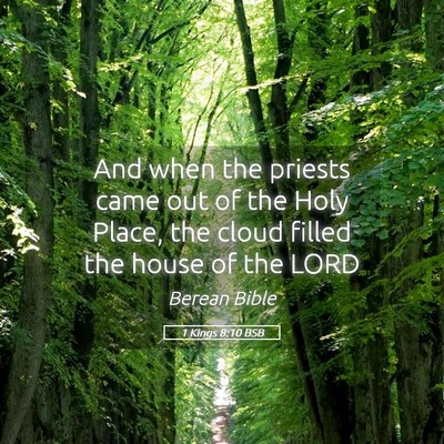 Picture 05 - 1 Kings 8:10 BSB - And when the priests came out of the Holy Place, - Bible Verse Picture