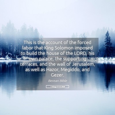 Picture 05 - 1 Kings 9:15 BSB - This is the account of the forced labor that King - Bible Verse Picture