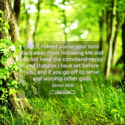 Picture 05 - 1 Kings 9:6 BSB - But if indeed you or your sons turn away from - Bible Verse Picture