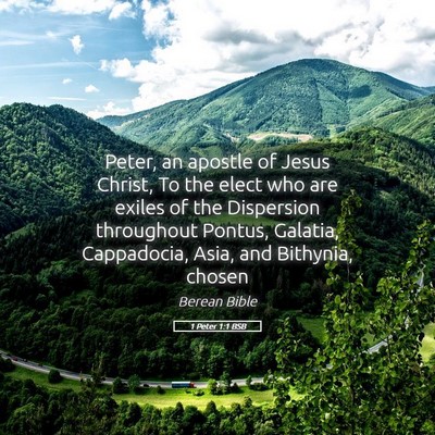 Picture 05 - 1 Peter 1:1 BSB - Peter, an apostle of Jesus Christ, To the elect - Bible Verse Picture