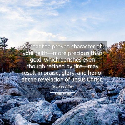 Picture 05 - 1 Peter 1:7 BSB - so that the proven character of your faith—more - Bible Verse Picture