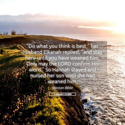 Picture 05 - 1 Samuel 1:23 BSB - “Do what you think is best,” her husband - Bible Verse Picture