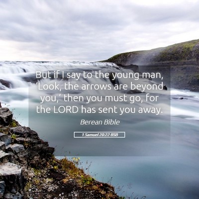 Picture 05 - 1 Samuel 20:22 BSB - But if I say to the young man, ‘Look, the - Bible Verse Picture