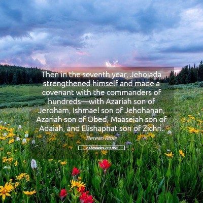 Picture 05 - 2 Chronicles 23:1 BSB - Then in the seventh year, Jehoiada strengthened - Bible Verse Picture