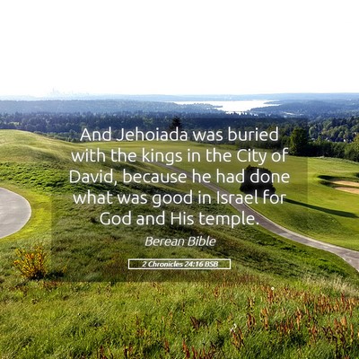 Picture 05 - 2 Chronicles 24:16 BSB - And Jehoiada was buried with the kings in the - Bible Verse Picture