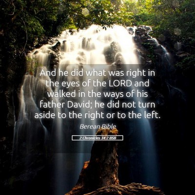 Picture 05 - 2 Chronicles 34:2 BSB - And he did what was right in the eyes of the LORD - Bible Verse Picture
