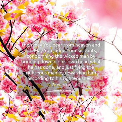 Picture 05 - 2 Chronicles 6:23 BSB - then may You hear from heaven and act. May You - Bible Verse Picture