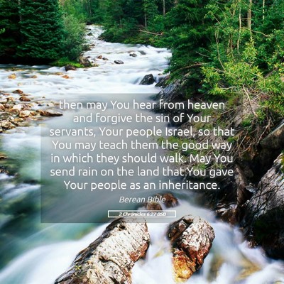 Picture 05 - 2 Chronicles 6:27 BSB - then may You hear from heaven and forgive the sin - Bible Verse Picture
