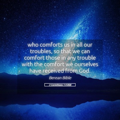 Picture 05 - 2 Corinthians 1:4 BSB - who comforts us in all our troubles, so that we - Bible Verse Picture