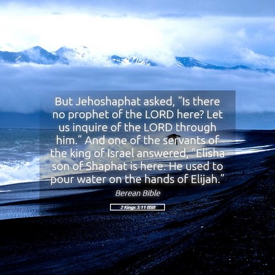 Picture 05 - 2 Kings 3:11 BSB - But Jehoshaphat asked, “Is there no prophet of - Bible Verse Picture