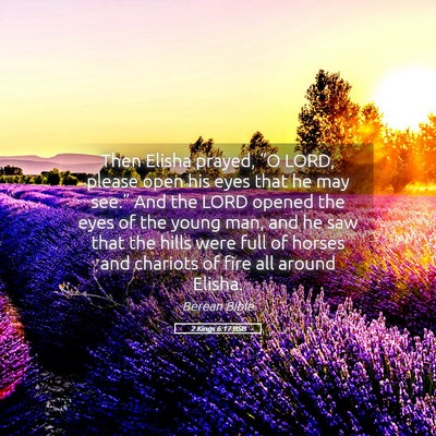 Picture 05 - 2 Kings 6:17 BSB - Then Elisha prayed, “O LORD, please open his - Bible Verse Picture
