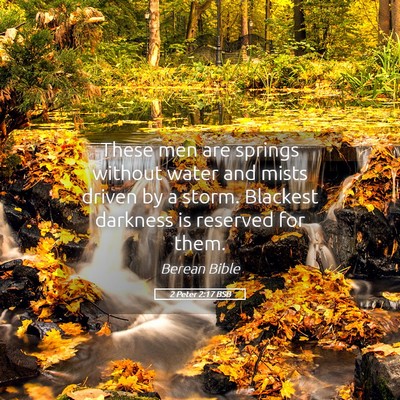 Picture 05 - 2 Peter 2:17 BSB - These men are springs without water and mists - Bible Verse Picture