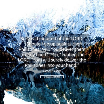 Picture 05 - 2 Samuel 5:19 BSB - So David inquired of the LORD, “Should I go up - Bible Verse Picture
