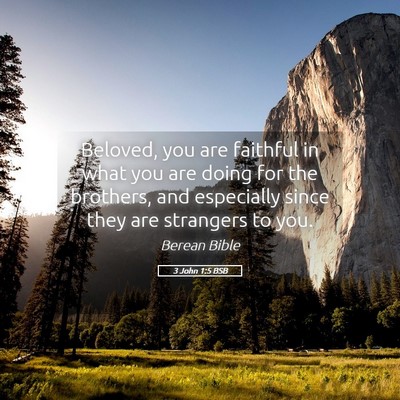 Picture 05 - 3 John 1:5 BSB - Beloved, you are faithful in what you are doing - Bible Verse Picture