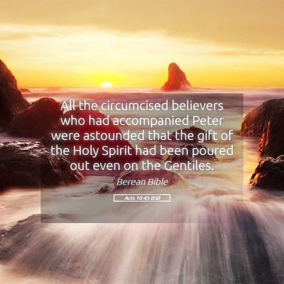 Picture 05 - Acts 10:45 BSB - All the circumcised believers who had accompanied - Bible Verse Picture
