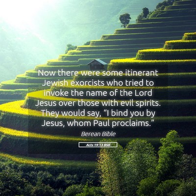 Picture 05 - Acts 19:13 BSB - Now there were some itinerant Jewish exorcists - Bible Verse Picture