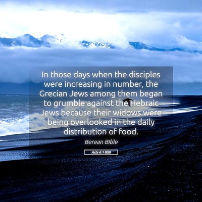 Picture 05 - Acts 6:1 BSB - In those days when the disciples were increasing - Bible Verse Picture