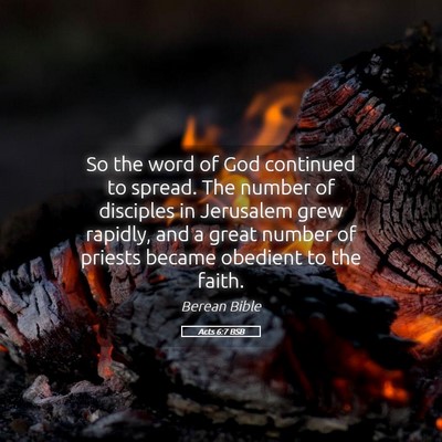 Picture 05 - Acts 6:7 BSB - So the word of God continued to spread. The - Bible Verse Picture