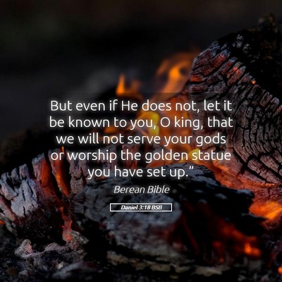 Picture 05 - Daniel 3:18 BSB - But even if He does not, let it be known to you, - Bible Verse Picture