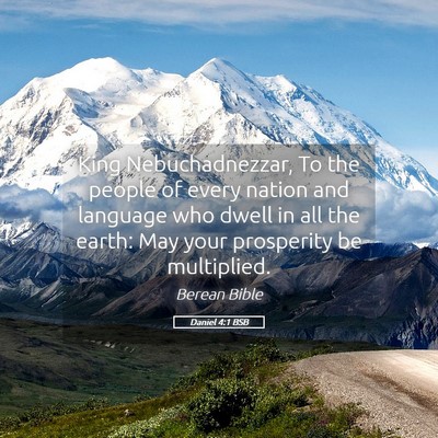 Picture 05 - Daniel 4:1 BSB - King Nebuchadnezzar, To the people of every - Bible Verse Picture