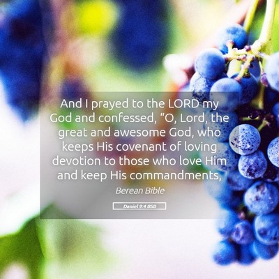 Picture 05 - Daniel 9:4 BSB - And I prayed to the LORD my God and confessed, - Bible Verse Picture