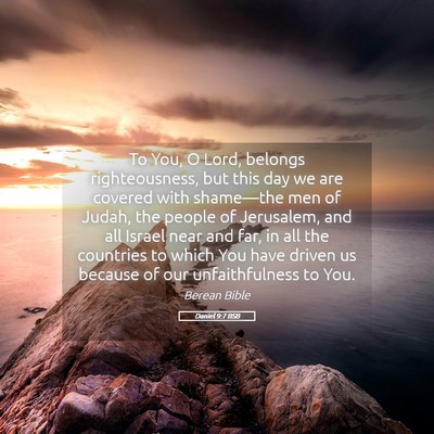 Picture 05 - Daniel 9:7 BSB - To You, O Lord, belongs righteousness, but this - Bible Verse Picture