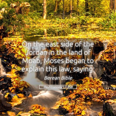 Picture 05 - Deuteronomy 1:5 BSB - On the east side of the Jordan in the land of - Bible Verse Picture